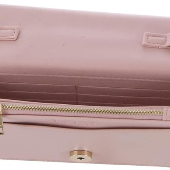 EUC [bebe] Sophia Small Crossbody Bag in Baby Pink w/ Gold/Pink Chain - Picture 5 of 11